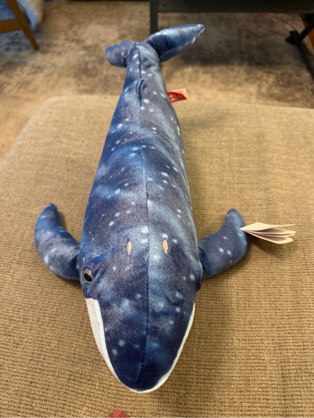 Blue Plush Whale Stuffed Animal - Soft Kids Toy